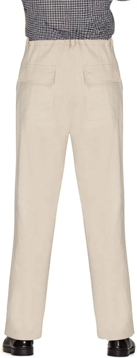 2025 Men's Solid Color Linen Outdoor Pants Loose Casual Drawstring Long Leg Pants