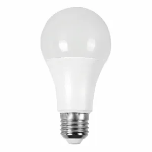 Bombillo LED A19 15W 6500K Luz Fría - Chip SMD 5730, Rosca E27, 1500 Lumens, 70X132mm. Acabado Blanco. Foco.