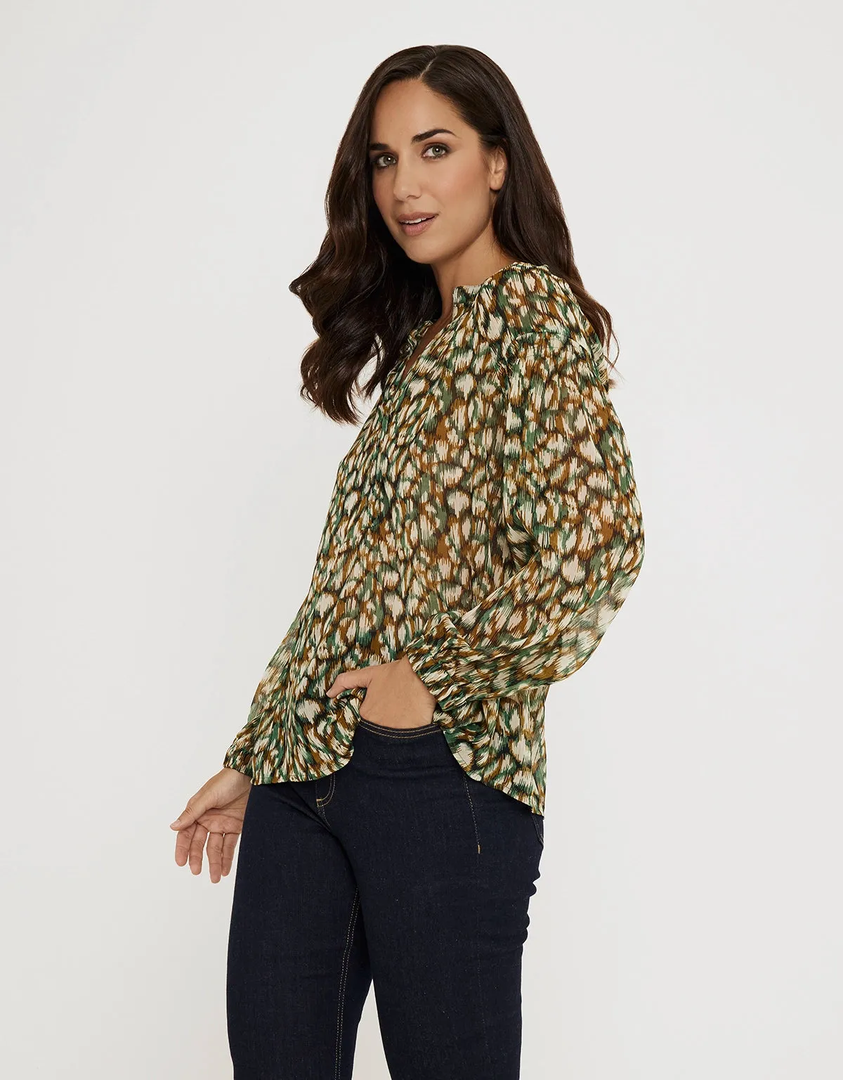 Camisa Manga Larga Estampada - Handy