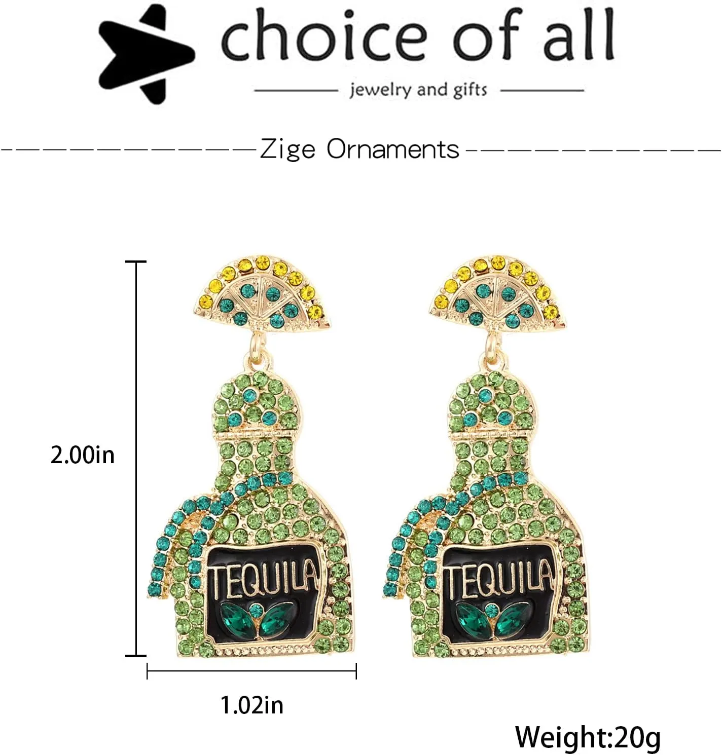 Champagne Earrings for Women Beaded Champagne Bottle Margarita Tequila Earrings Crystal Wine Glass Dangle Earrings Cinco De Mayo Shirt Dress Outfit Accessories Party Celebration Jewelry Gifts