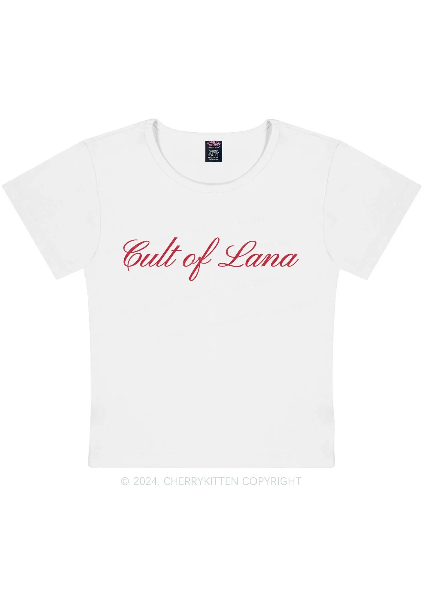 Cult Of Lana Y2K Baby Tee Cherrykitten