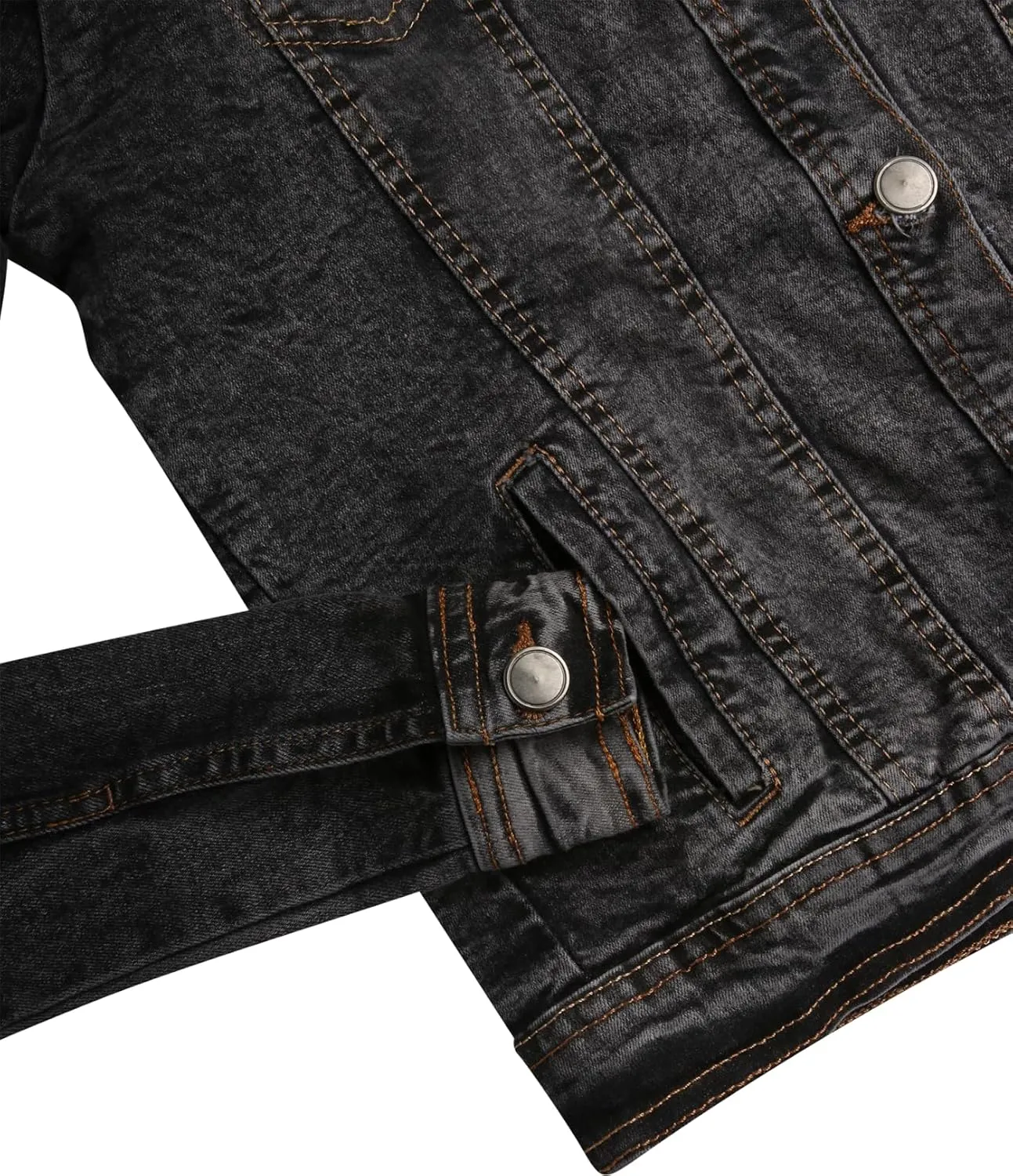 dollhouse Womens Jacket - Basic Denim Classic Crop Jean Jacket (Size: S-XL)