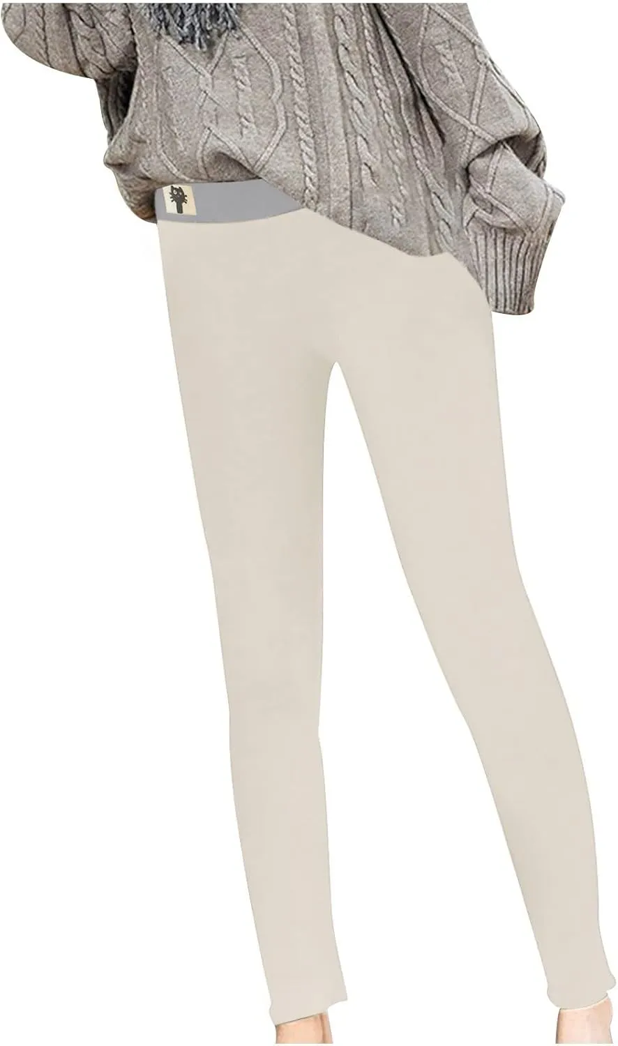 Fleece Lined Leggings for Women Thermal Tights High Waisted Soft Warm Sherpa Lined Lounge Winter Yoga Pants