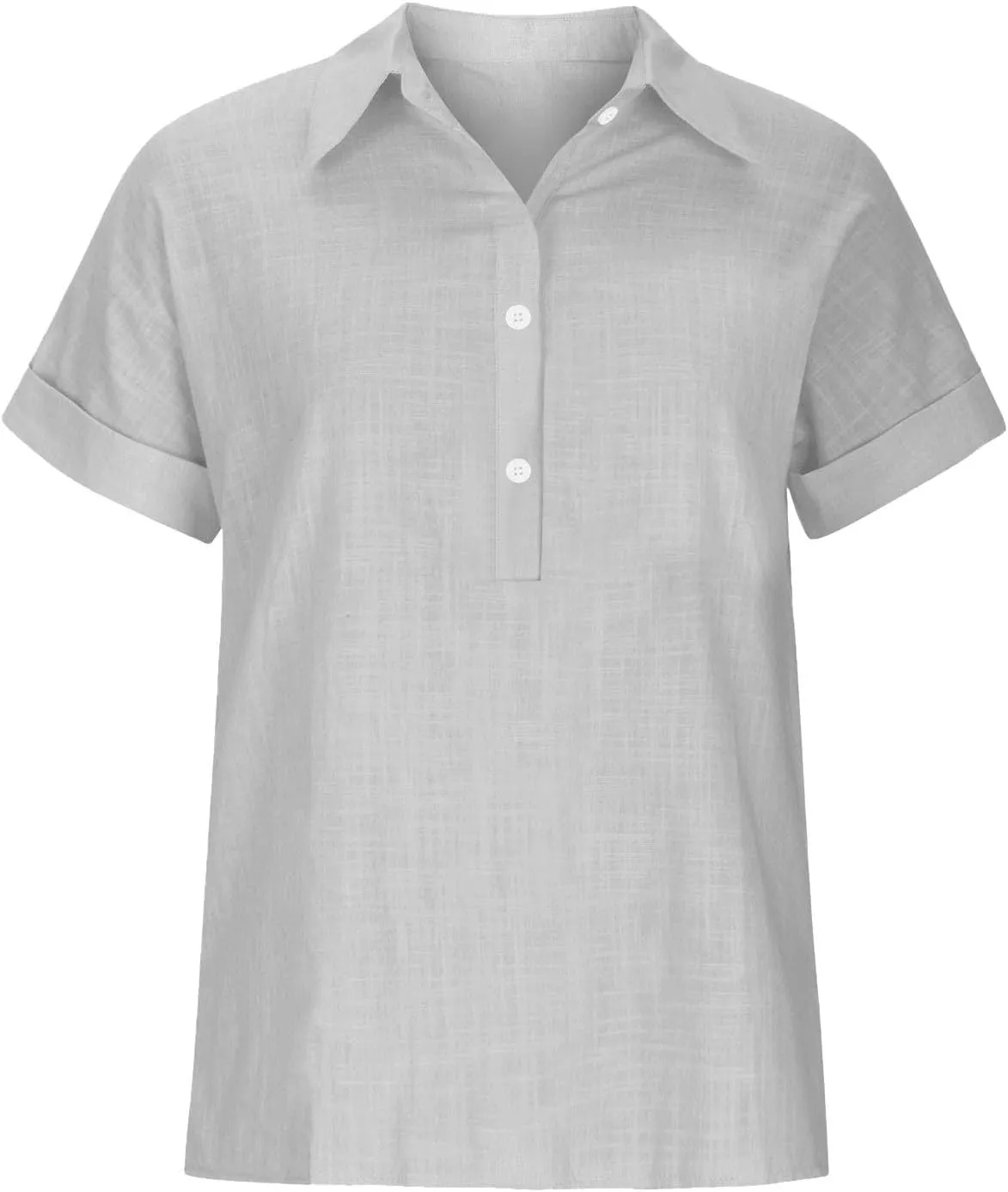 Linen Button Down Shirt Women 2025 Casual Short Sleeve Button Collared Daily Top Blouse Bathing Suit Cover Ups Tops