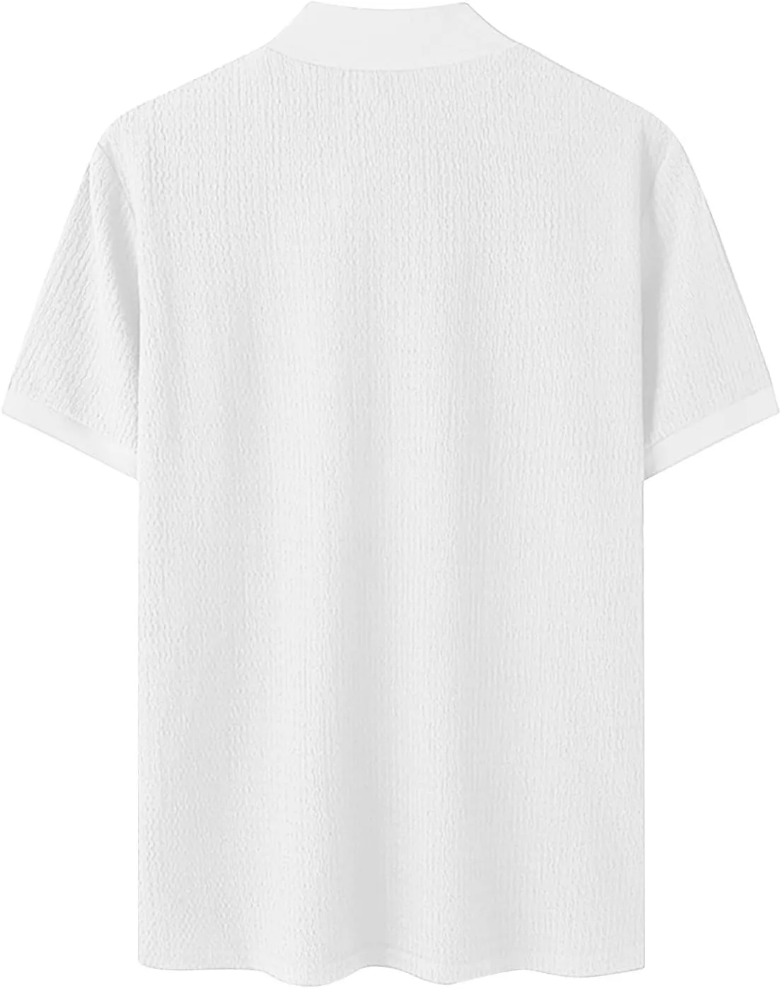 Men Mock Turtleneck Tshirt Ribbed High Collar Short Sleeve Pullover Tops Spring Summer Basic Fitted Muscle Undershirt