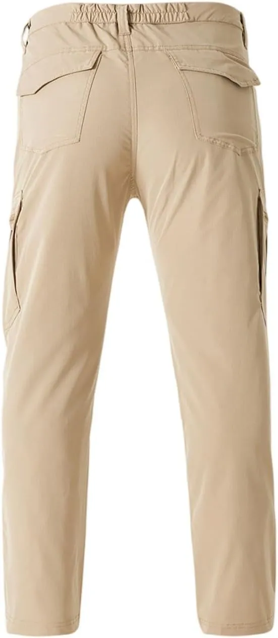 Men's Tactical Cargo Pants Quick Dry Water Resistant Stretch Pant Military Lounge Work Trousers with Multi Pockets