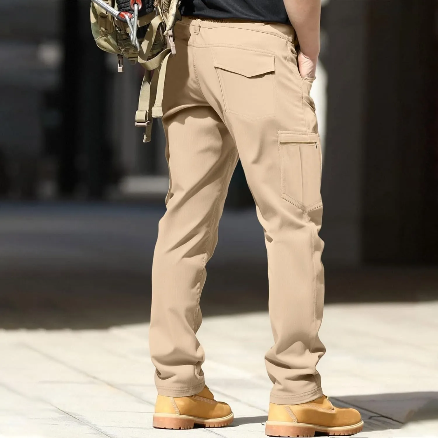 Men's Tactical Cargo Pants Quick Dry Water Resistant Stretch Pant Military Lounge Work Trousers with Multi Pockets