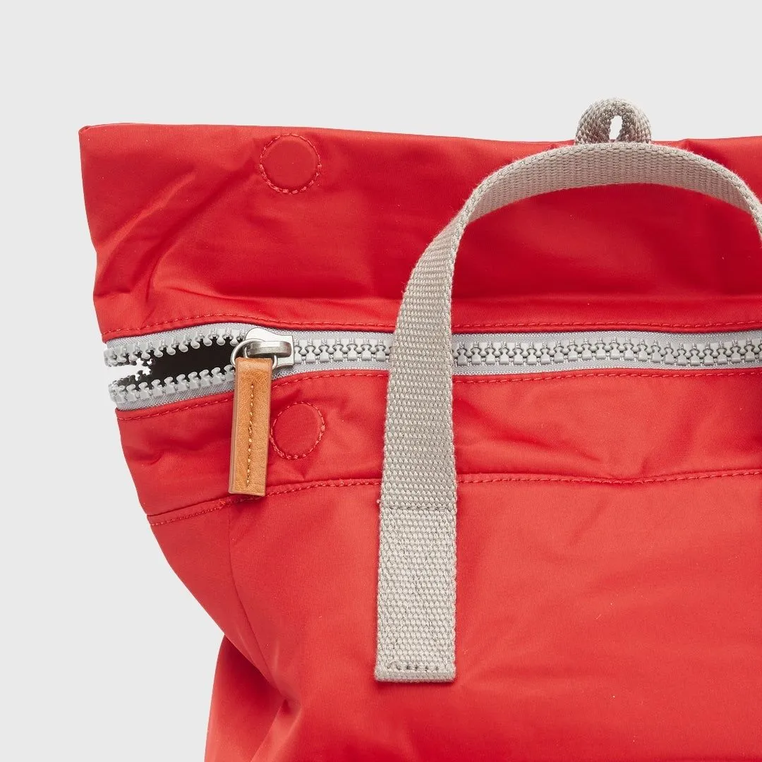 Roka London Canfield B Recycled Nylon Backpack Small Cranberry