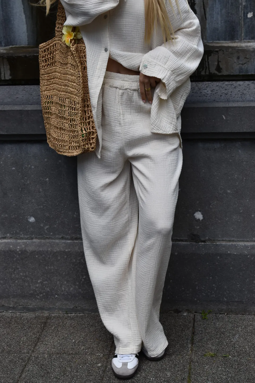 Set van katoen - Creme