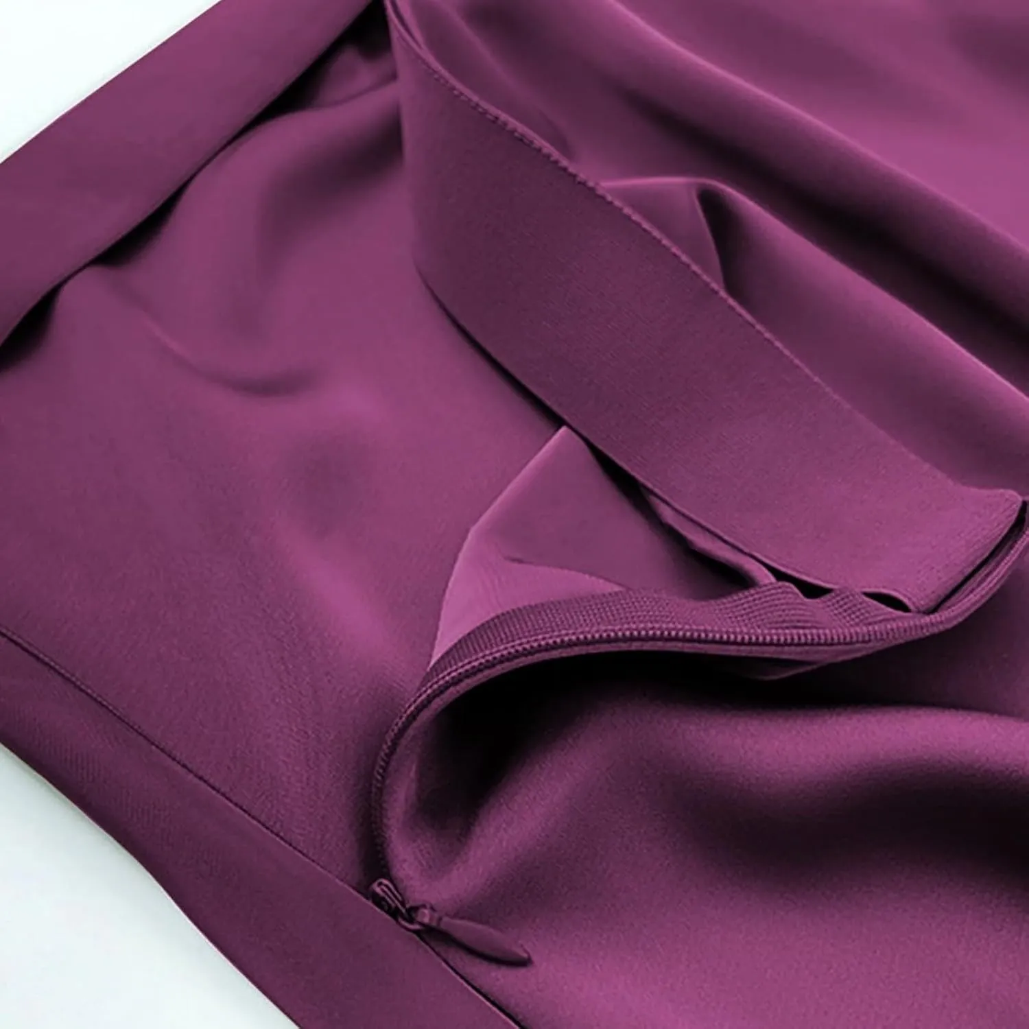 Skirts for Women Maxi Satin High Waisted Elastic Skirts Elegant Bodycon A-Line Solid Color Silk Skirt for Summer 2025