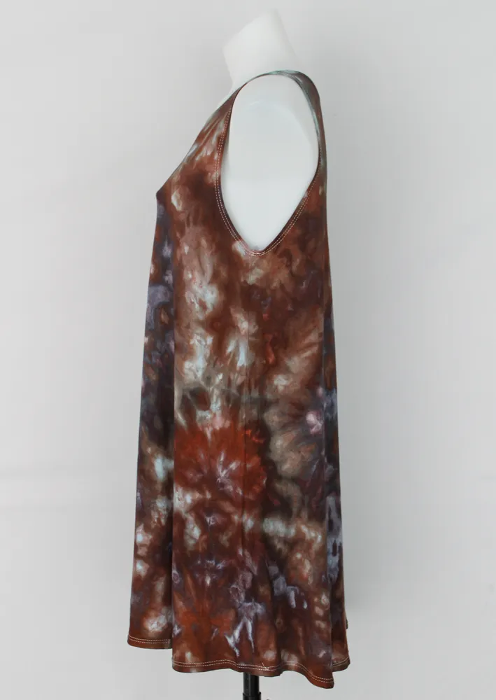 Sleeveless tunic size Medium ice dye - Magical Abyss crinkle