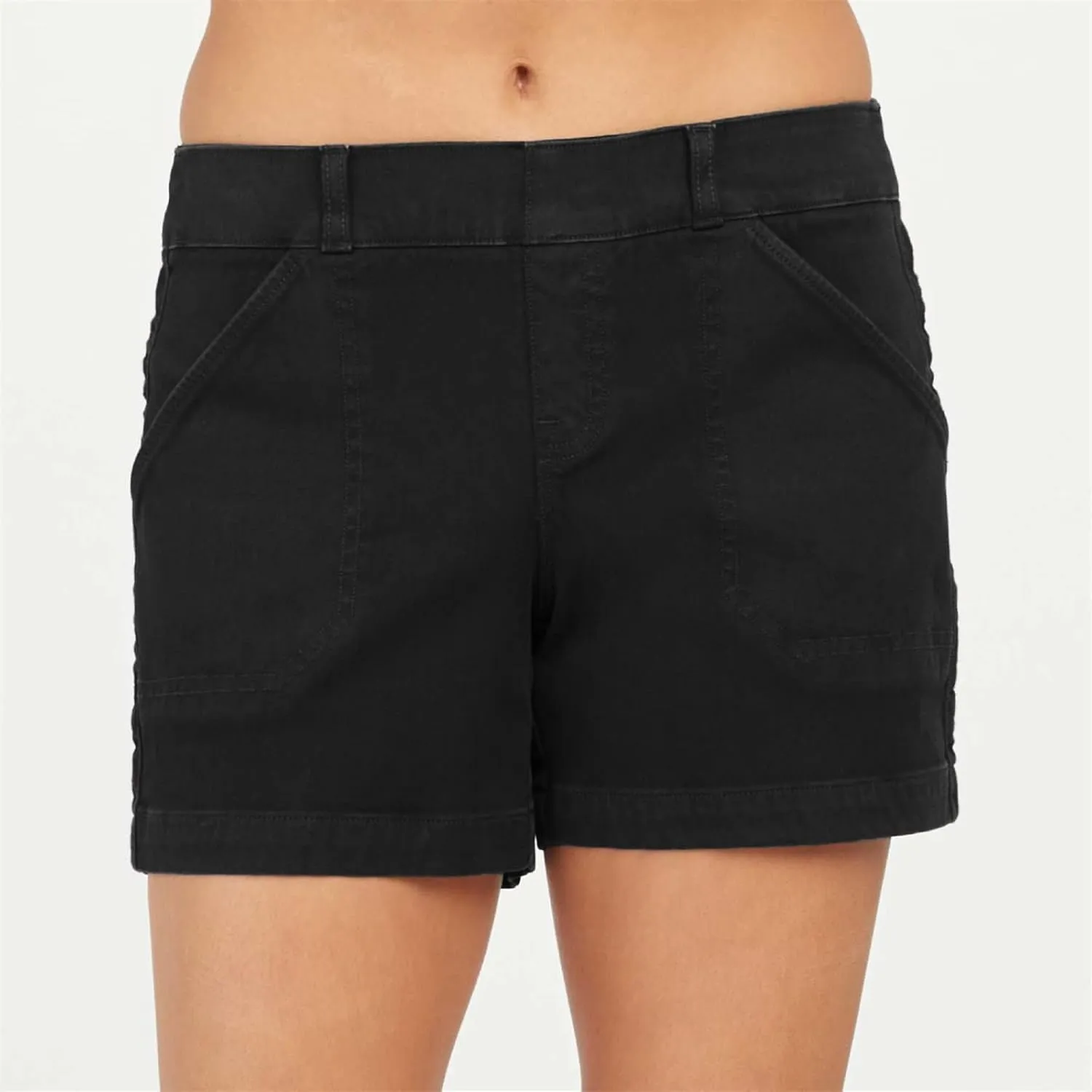Summer Shorts for Women 2025 Trendy Plus Size Chino Shorts Stretchy High Waist Tummy Control Short Pants with Pocket