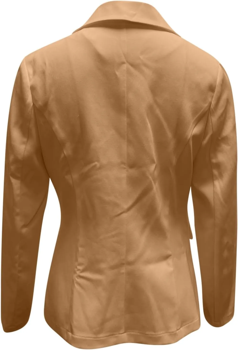 Women Long Sleeve Work Blazers Outerwear Trendy Lightweight Button Blazer Jacket Solid Open Front Outerwear Tops