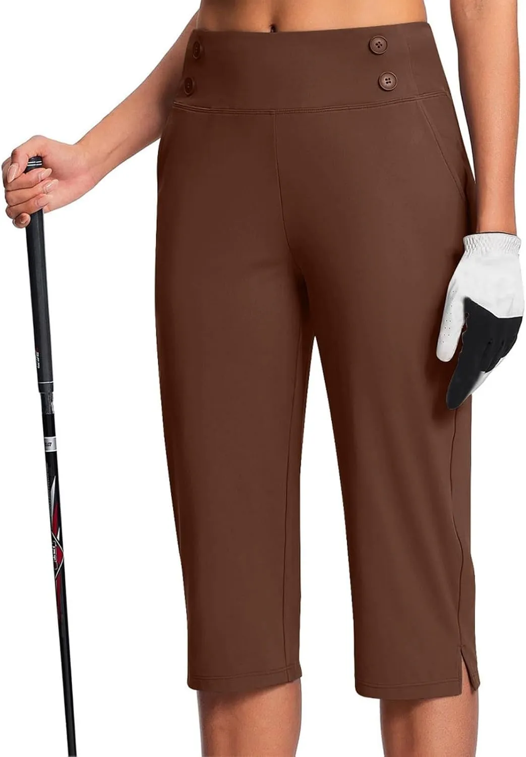 Women's Capri Yoga Pants with Pockets High Waisted Tummy Control Legging for Workout Capri Leggings for Women