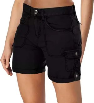 Womens Cargo Hiking Shorts Summer Casual High Waist Lightweight Cargo Shorts Althletic Workout Short with Pockets