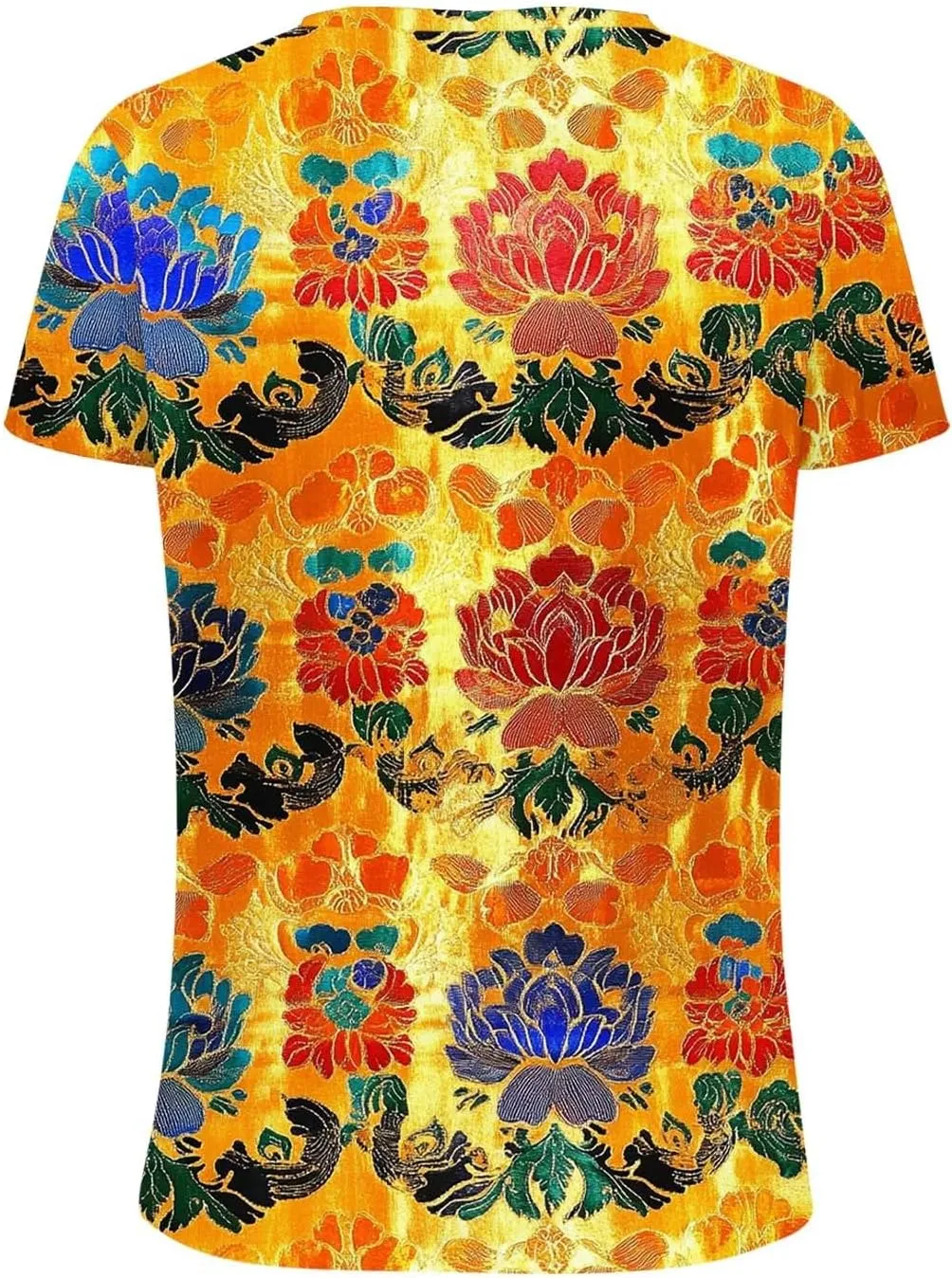 Womens Tops Dressy Casual V Neck Blouse Vintage Floral Graphic Tee Cap Sleeve T Shirts Summer Trendy Outfits 2025