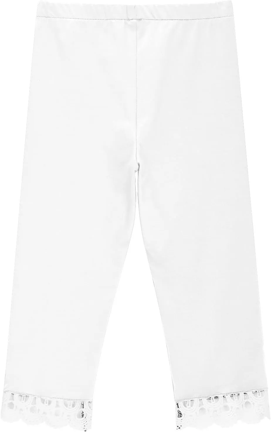 Youth Girls Cropped Legging Sweatpants Hollow Tassels Stretchy Cute Skinny Tights Comfy Slim Soft Pants for Kids Girls